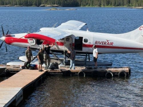 11. Loading up plane